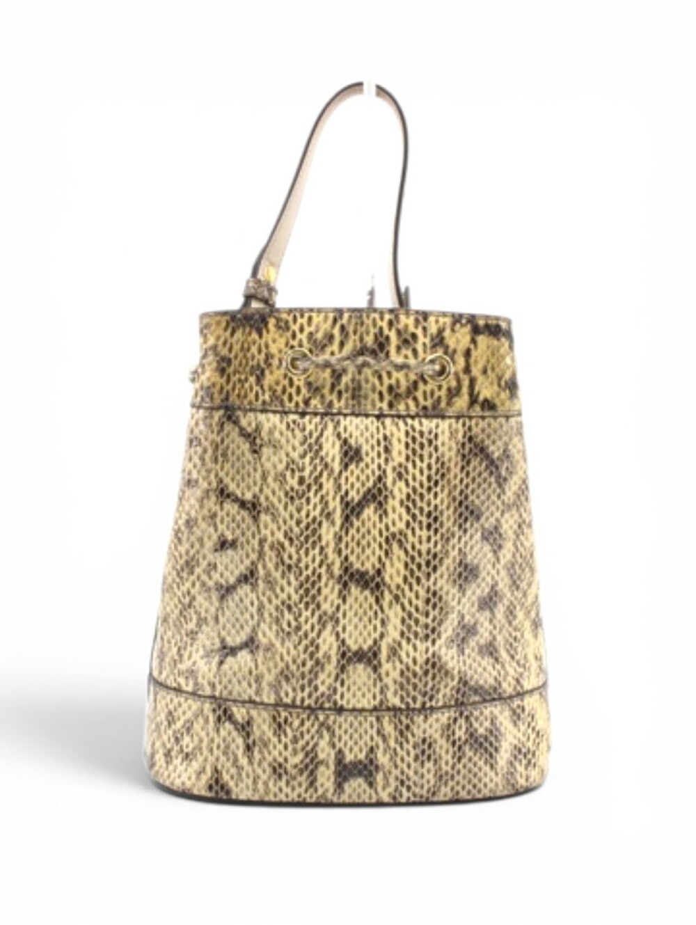 GUCCI Python Marmont Bucket Bag with Gold Hardware Shoulder Purse - Picture 2 of 11